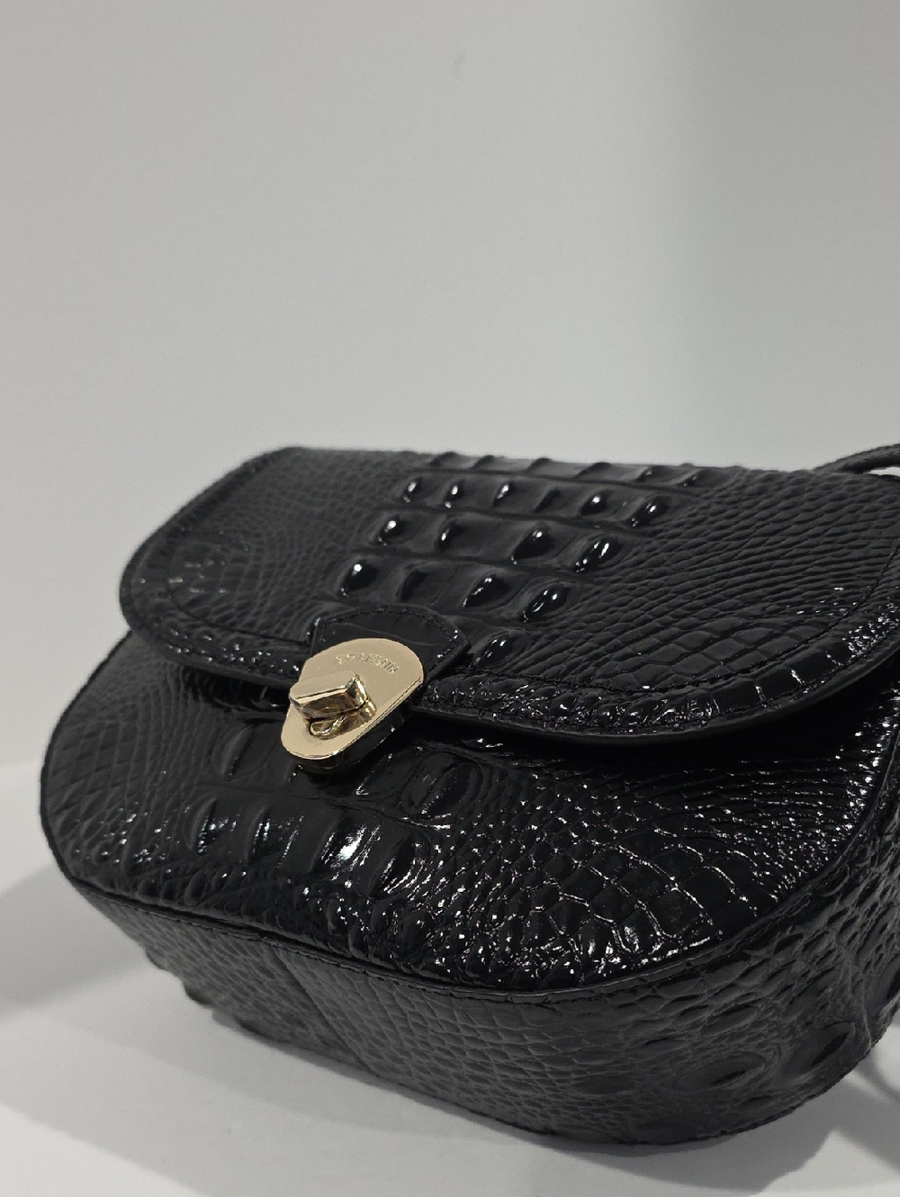 NWT ✅ Brahmin PORTIA BLACK Melbourne Leather Bag ⭐ NWT, COA, DUST BAG - Picture 14 of 16